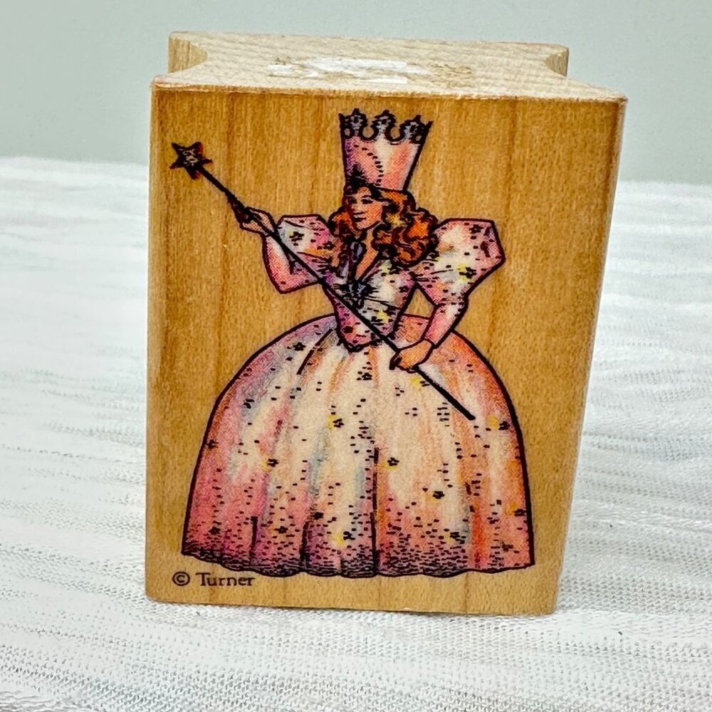 Glinda Wizard Of Oz Rubber Stamp Wood Mount 806E All Night Media Turner